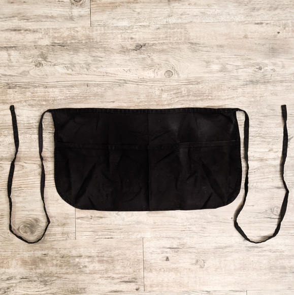 Other - Cute Short Black Apron with Pockets